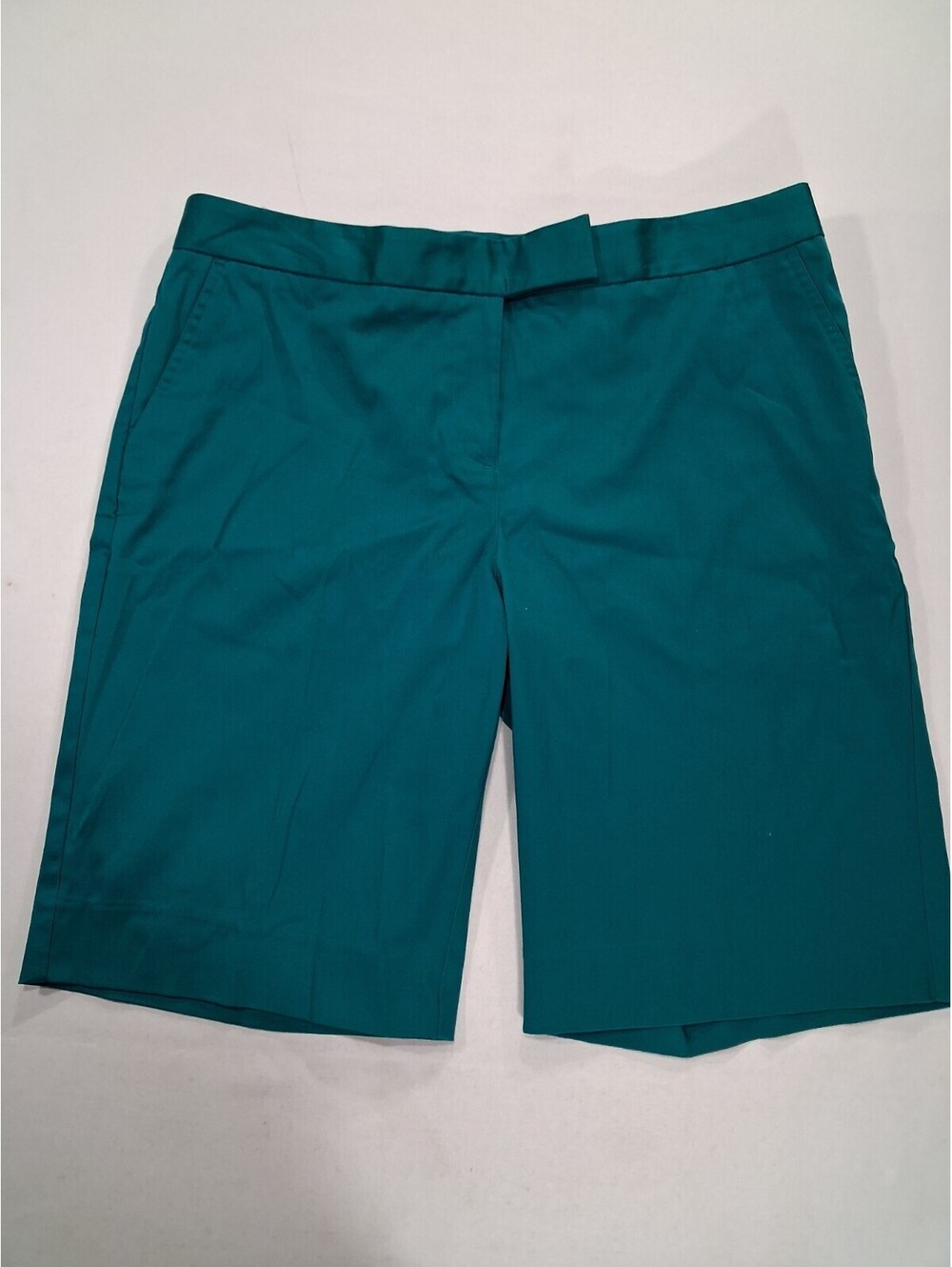Jones New York Signature Women's True Teal/Green Bermuda Shorts Size 12 (36×11)